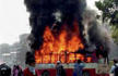 BSP leader shot dead outside Allahabad univ hostel, supporters torch bus